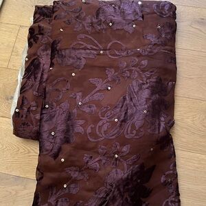 Spiegel Rich Chocolate Burnout Coverlet